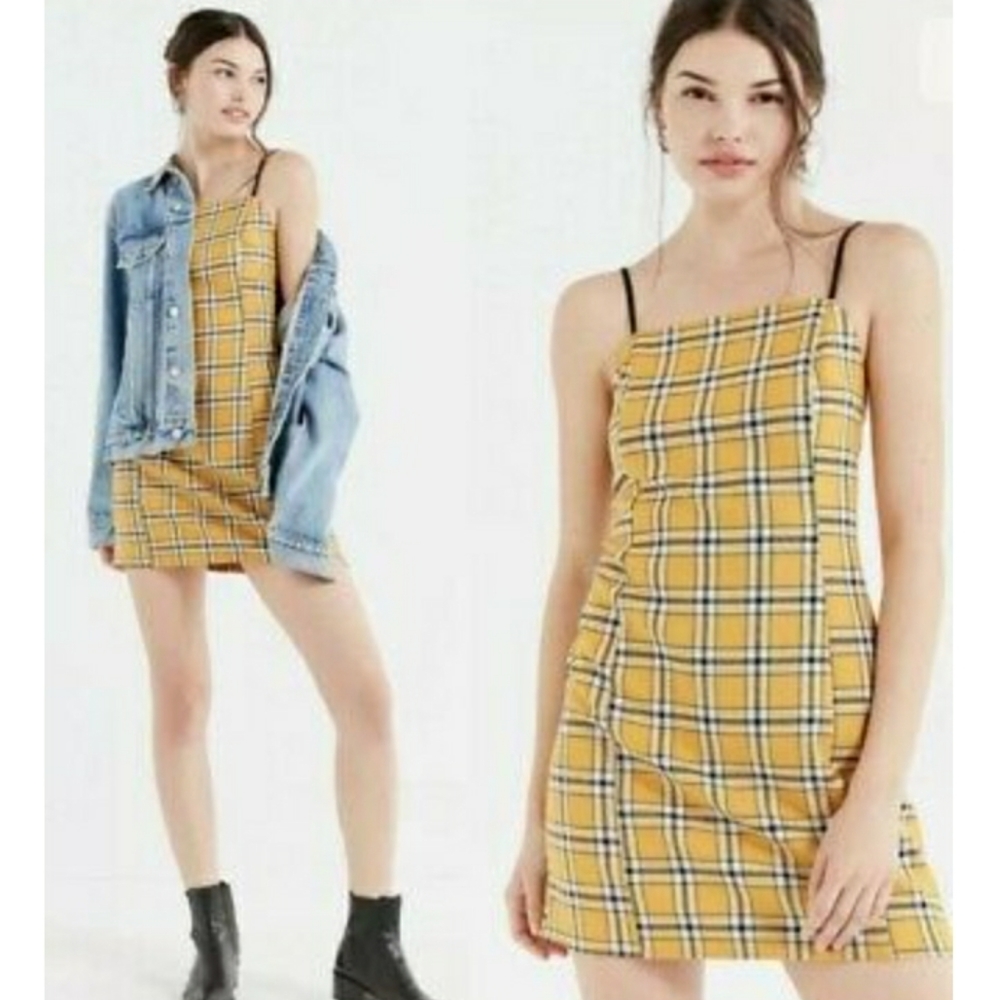 Urban outfitters checkered dress M